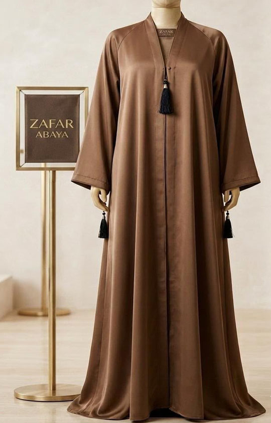 Mocha Classic Abaya 2