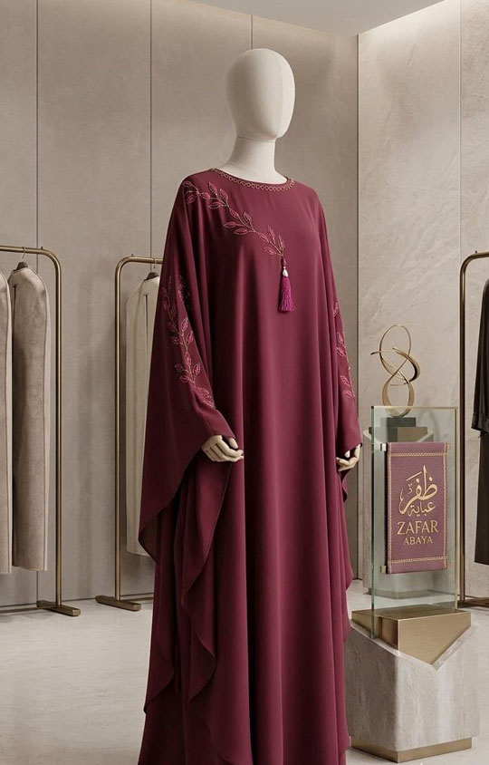 Plum Blossom Abaya 2